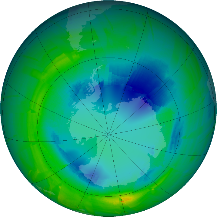 Ozone Map 2010-08-21